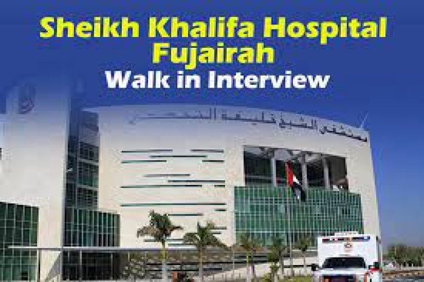 Careers at Sheikh Khalifa Hospital in Fujairah