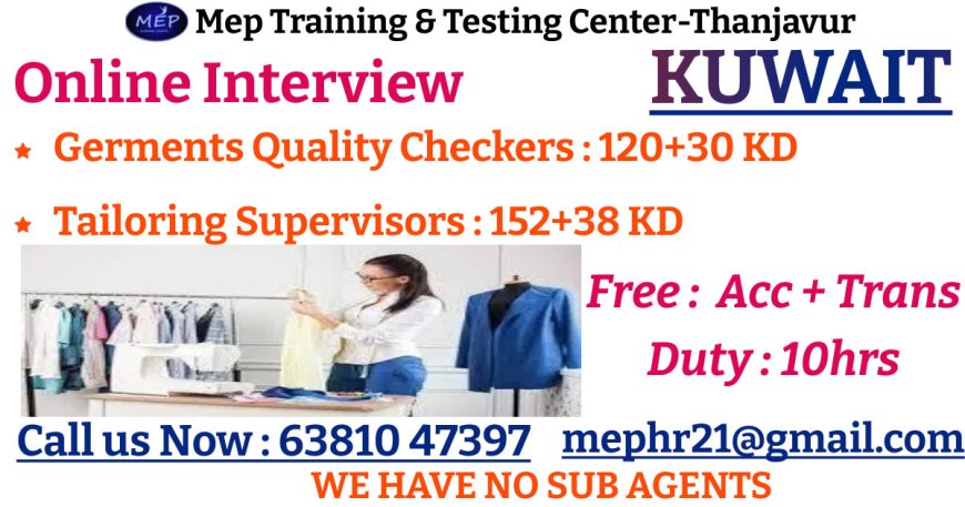MEP Training & Testing Center Offers Lucrative Positions in Kuwait!