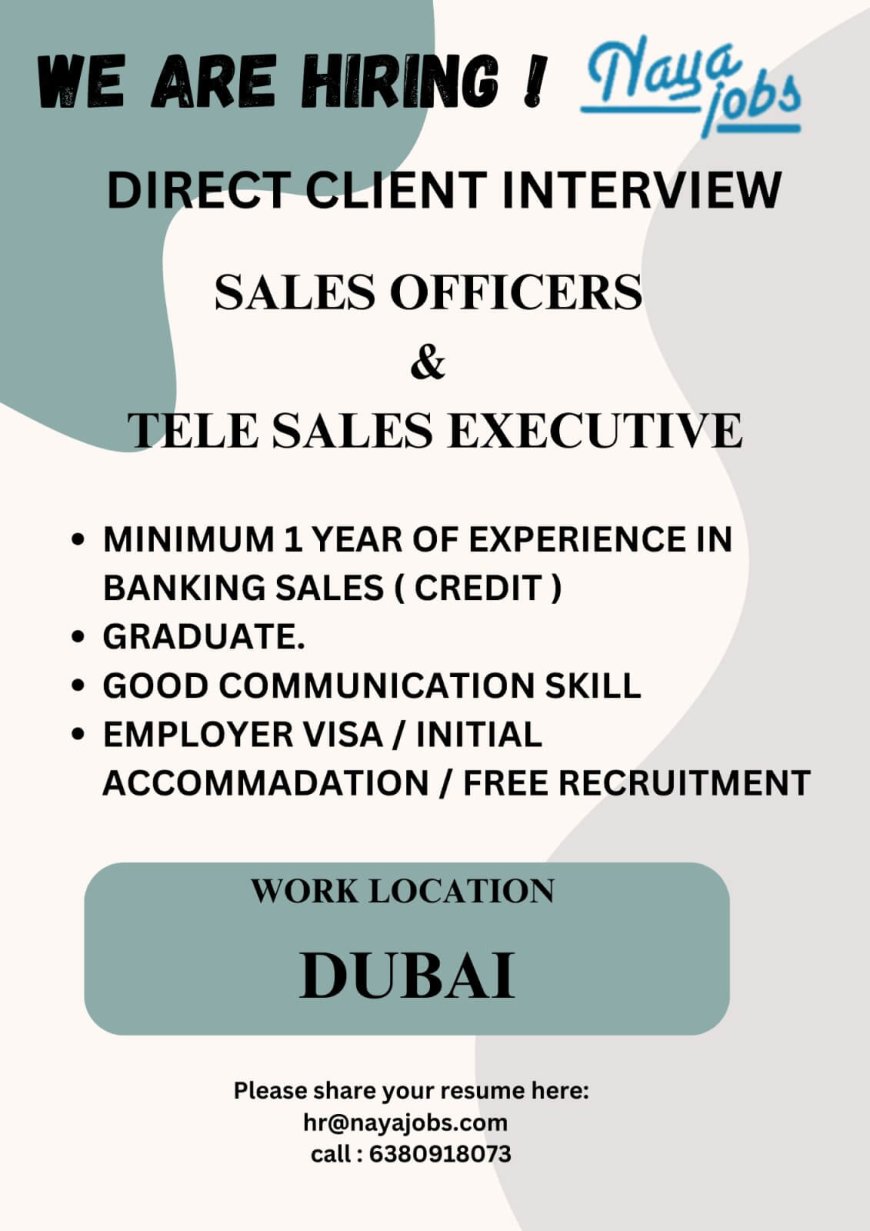 Exciting Job Opportunities in Sales at Naya Jobs