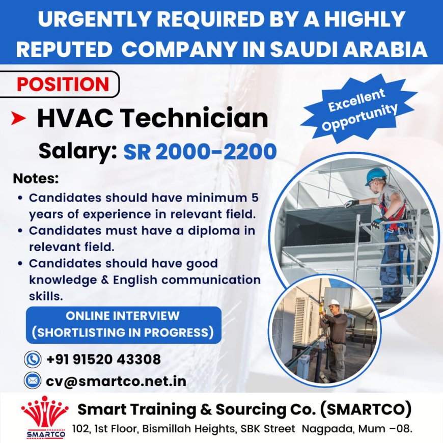 Exciting Career Opportunity with a Renowned Company in Saudi Arabia