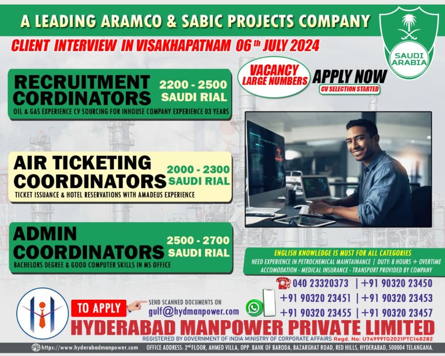 Client Interview in Visakhapatnam on 6th July 2024