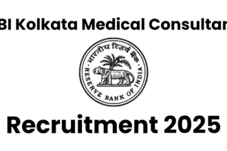 RBI Kolkata Medical Consultant Recruitment 2025