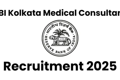 RBI Kolkata Medical Consultant Recruitment 2025