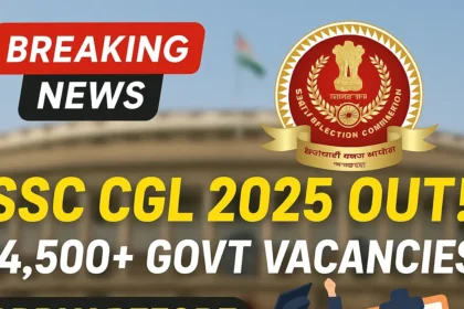 SSC CGL Recruitment 2025 – Apply Online for 14,500+ Government Posts