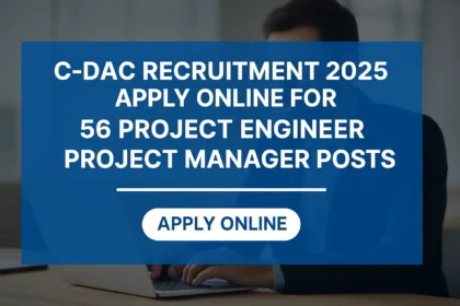 CDAC 2025 Project Engineer Recruitment Apply Online
