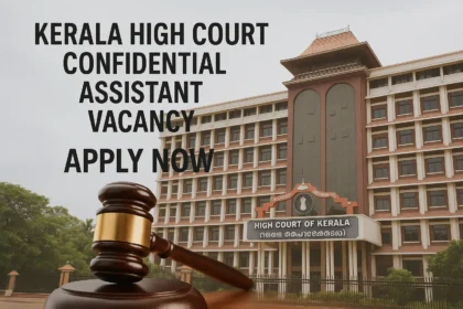 Kerala High Court Confidential Assistant Vacancy
