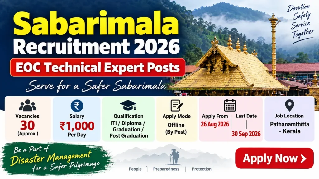 Sabarimala Recruitment 2026