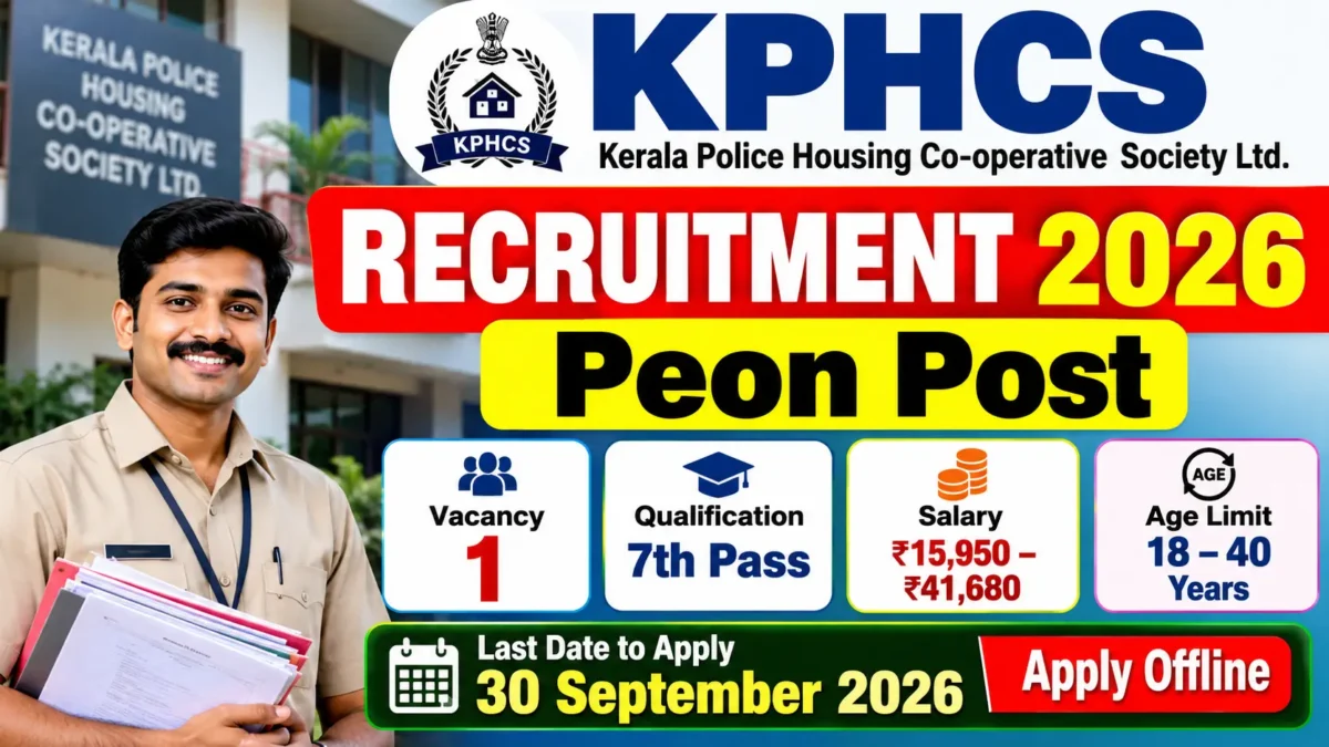 KPHCS Recruitment 2026 – Apply for Peon Post | Eligibility, Salary & Last Date